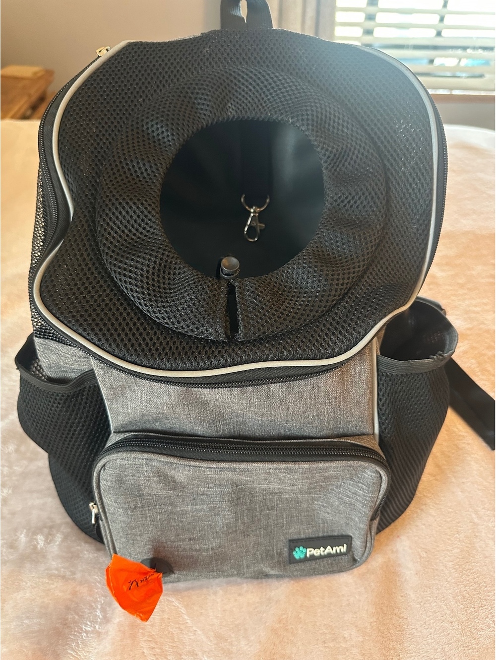 Like New! PetAmi Hands-Free Front Dog & Cat Carrier Backpack – Heather Gray